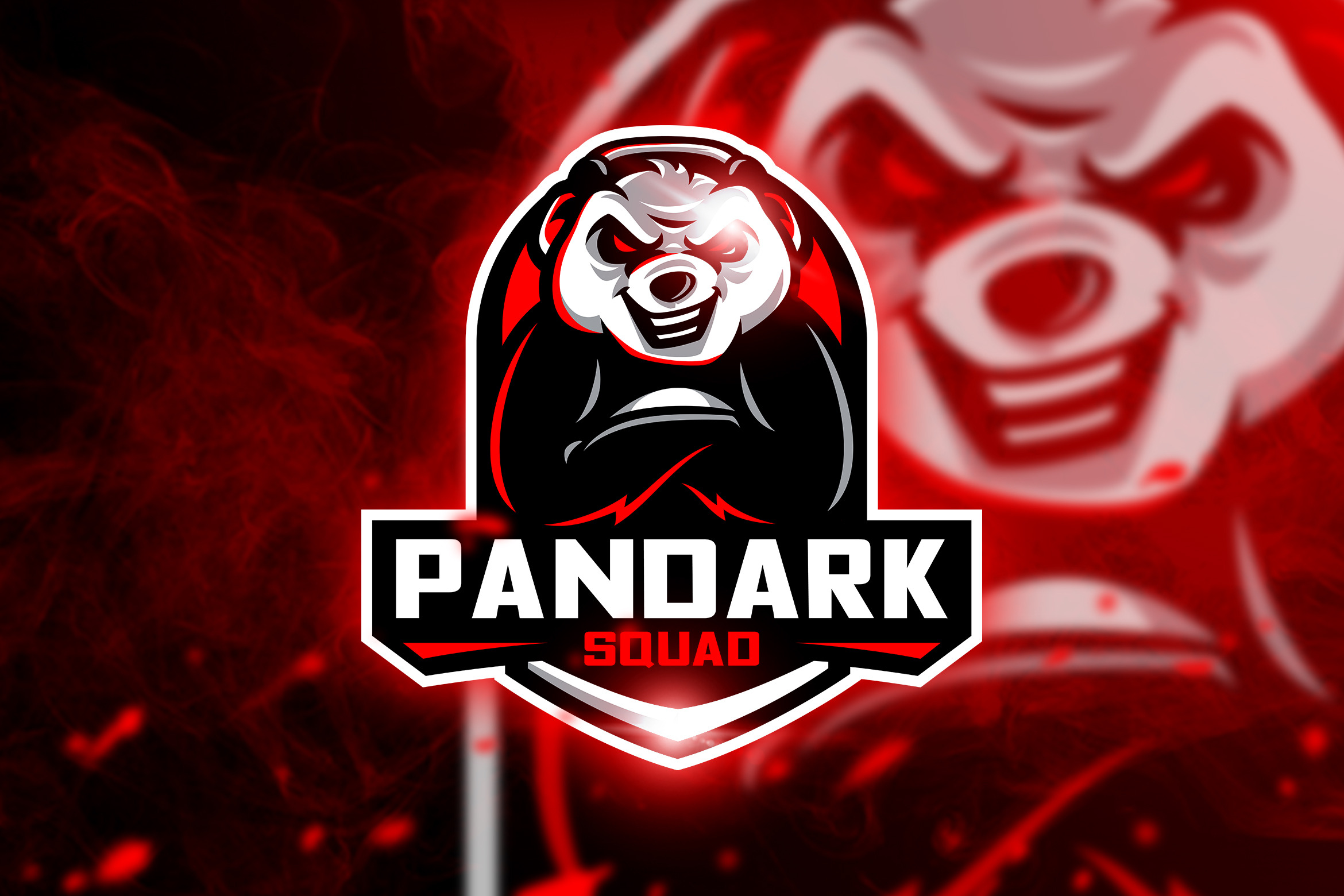 Pandark - Mascot & Esport Logo | Illustrator Templates ~ Creative Market