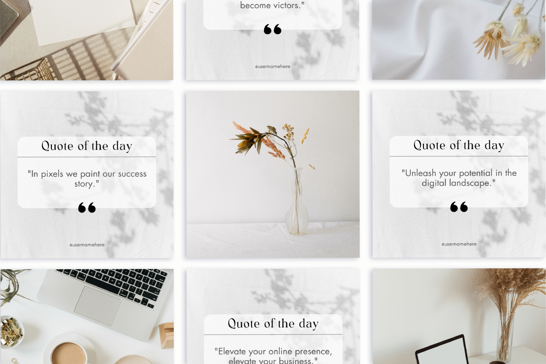 Minimalist Business Quote Collection | Creative Market