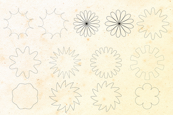 Spirograph - Brushes & Retro Textures for Adobe Illustrator