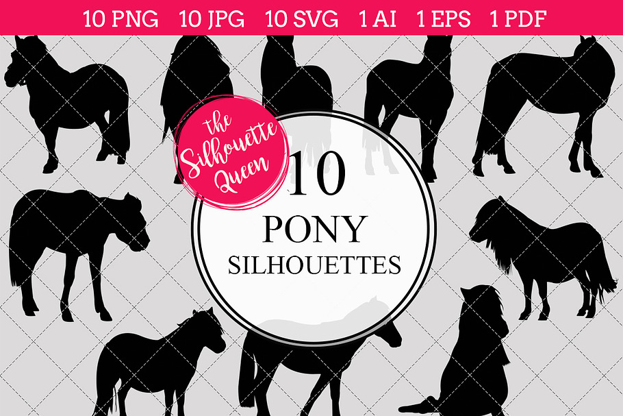 Download Horse Breeds Silhouette Vector Svg Pre Designed Illustrator Graphics Creative Market