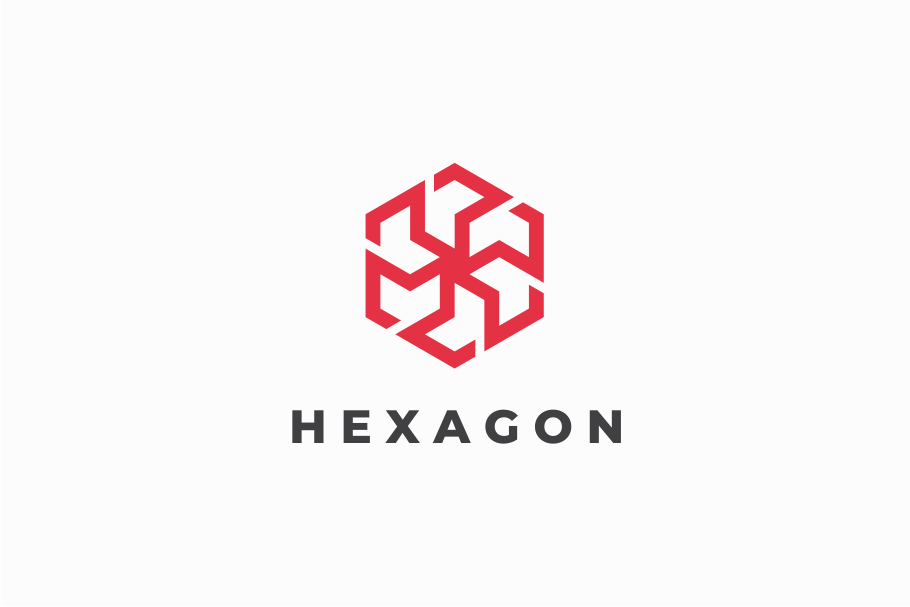 Abstract Hexagon Logo Template 