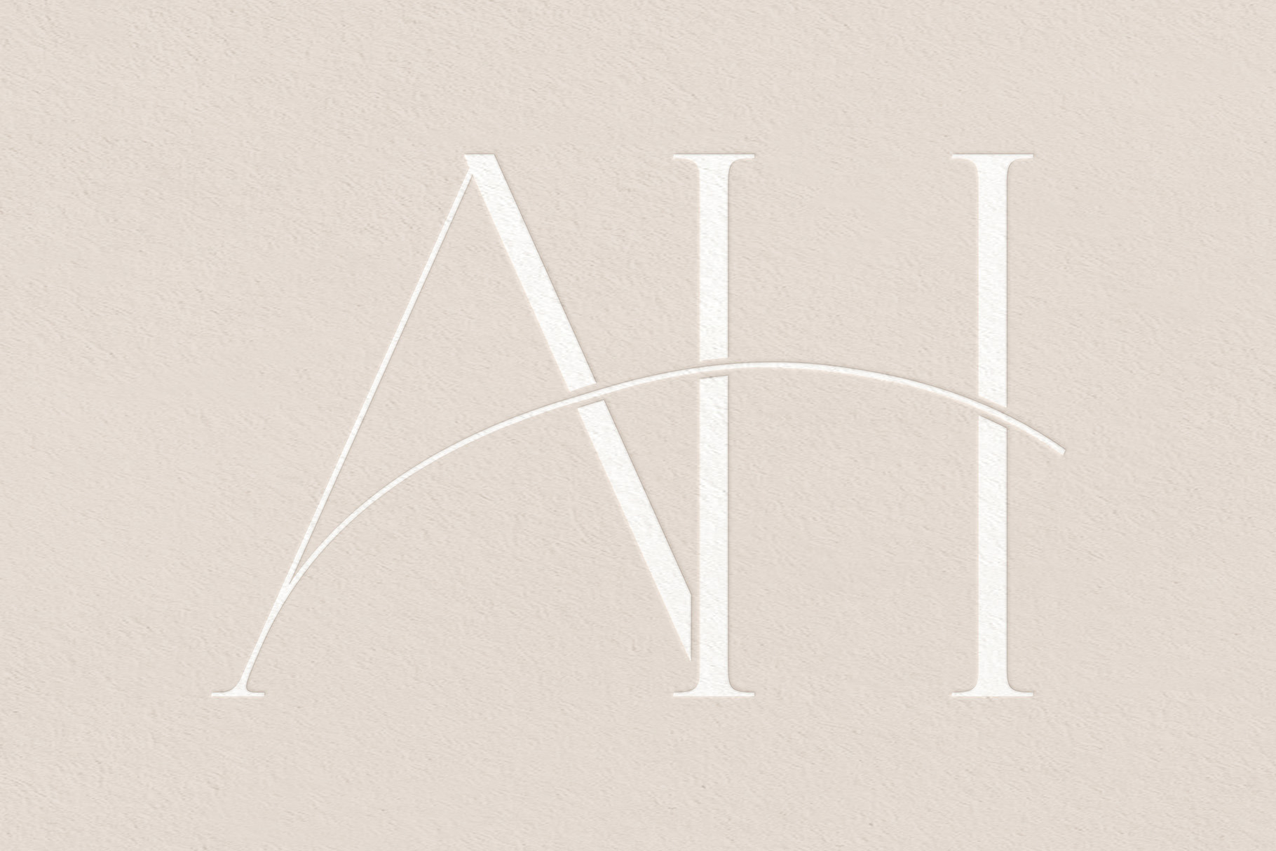 Wedding Monogram AH  Branding & Logo Templates ~ Creative Market