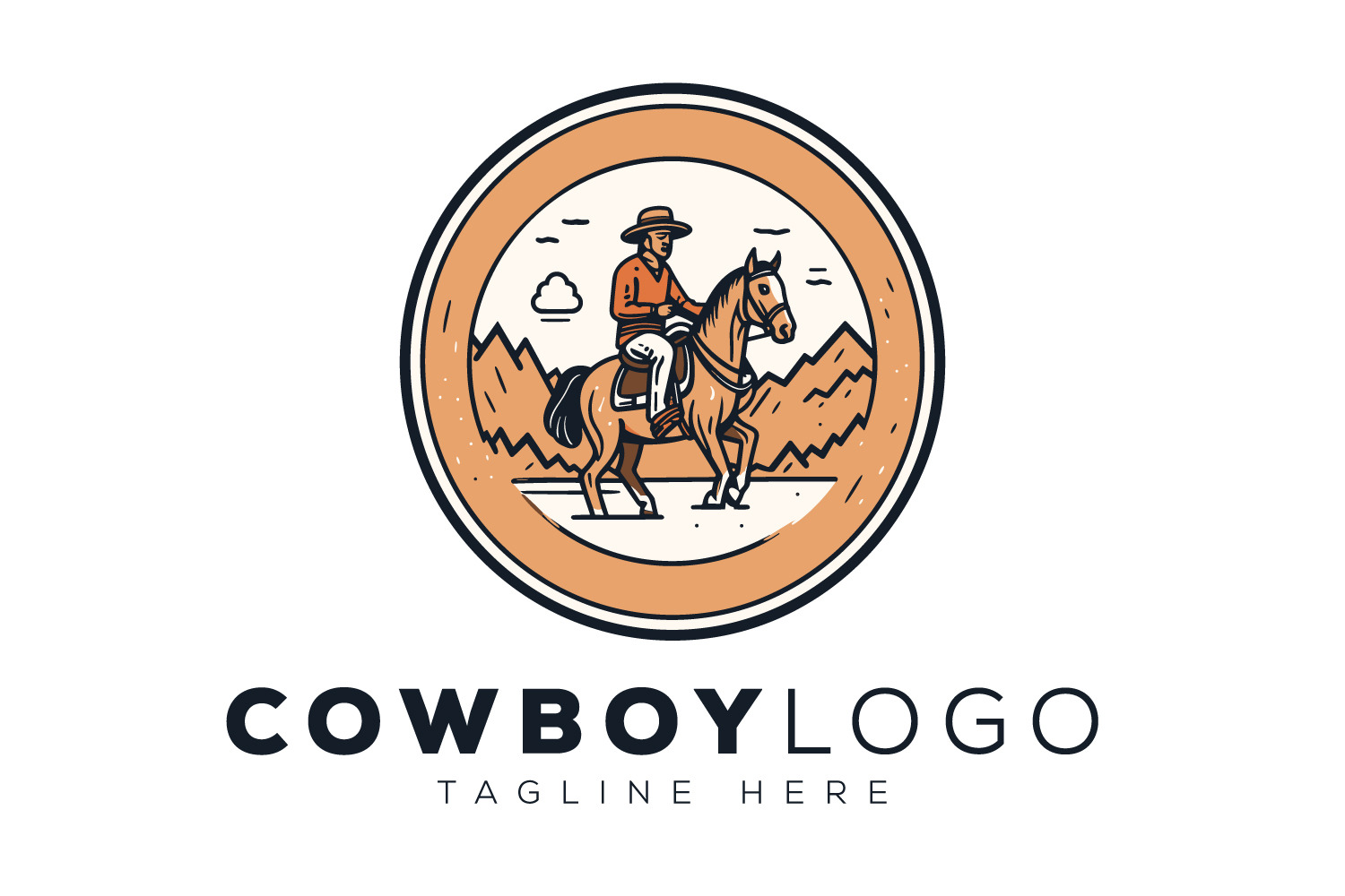 Cowboy Logo | Branding & Logo Templates ~ Creative Market