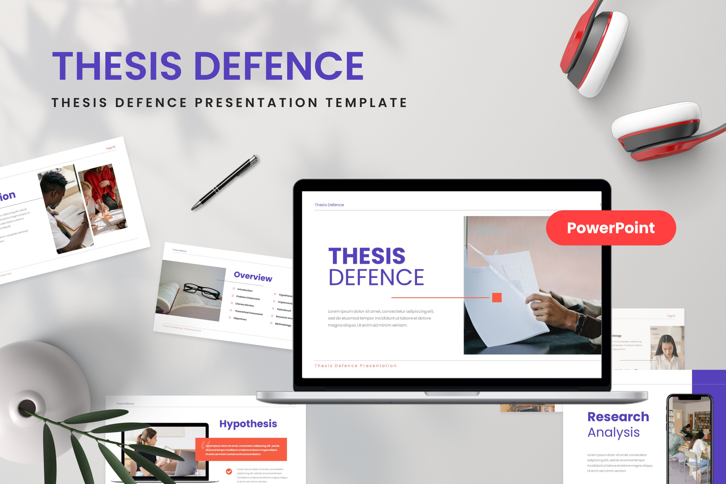 thesis defence powerpoint template