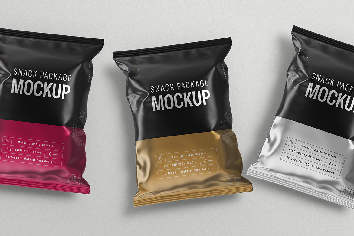 Snack Package Mockup | Advertising Mockups ~ Creative Market