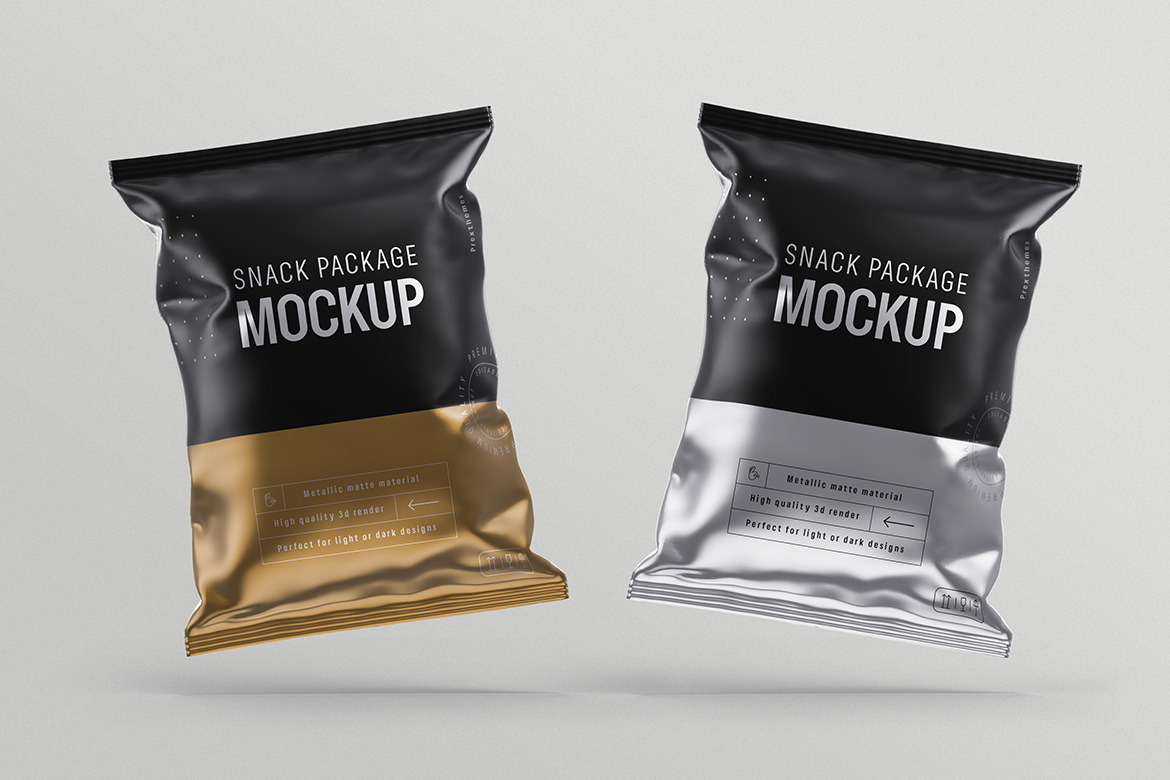 Snack Package Mockup | Advertising Mockups ~ Creative Market