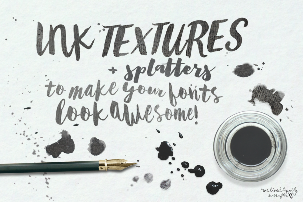 Creating INK SPLATTERS for Calligraphy