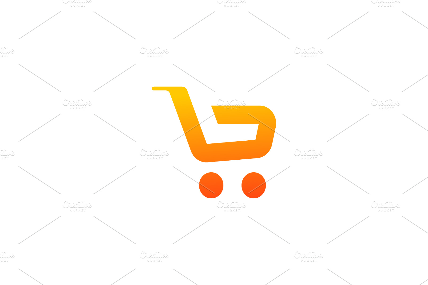 trolley shopping cart logo. | Branding & Logo Templates ~ Creative Market