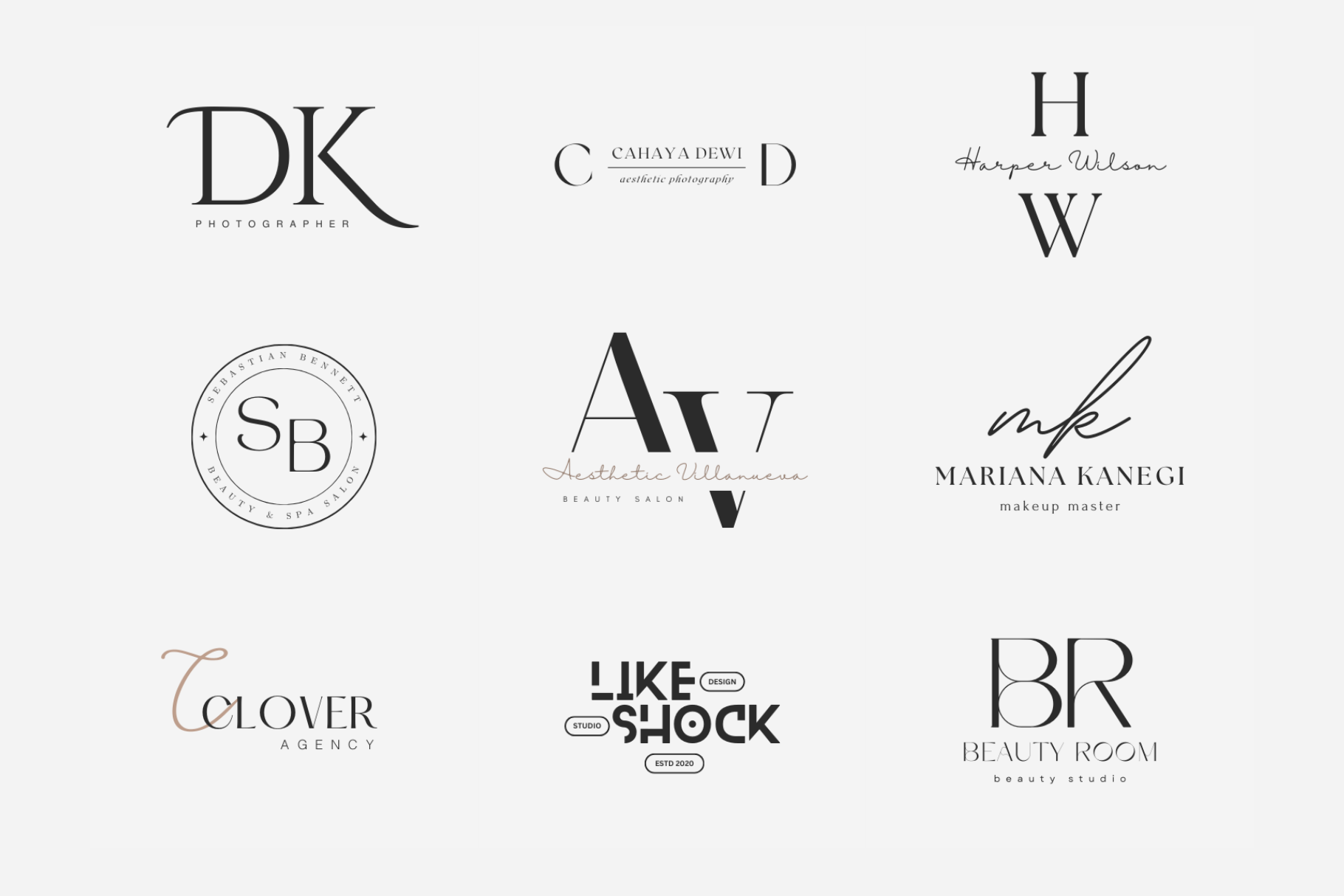 Canva Elegant Aesthetic Modern Logo | Creative Market