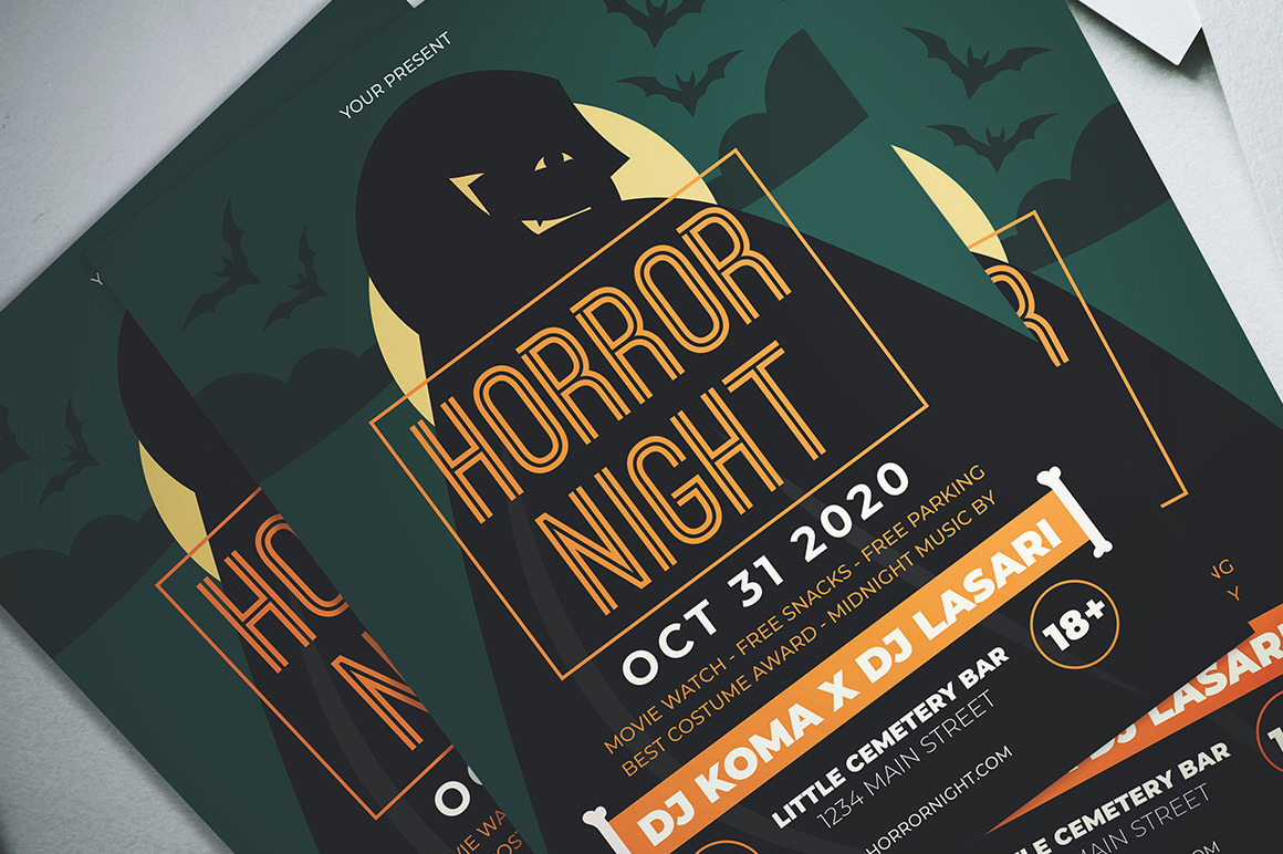 Halloween Horror Night Flyer | Flyer Templates ~ Creative Market