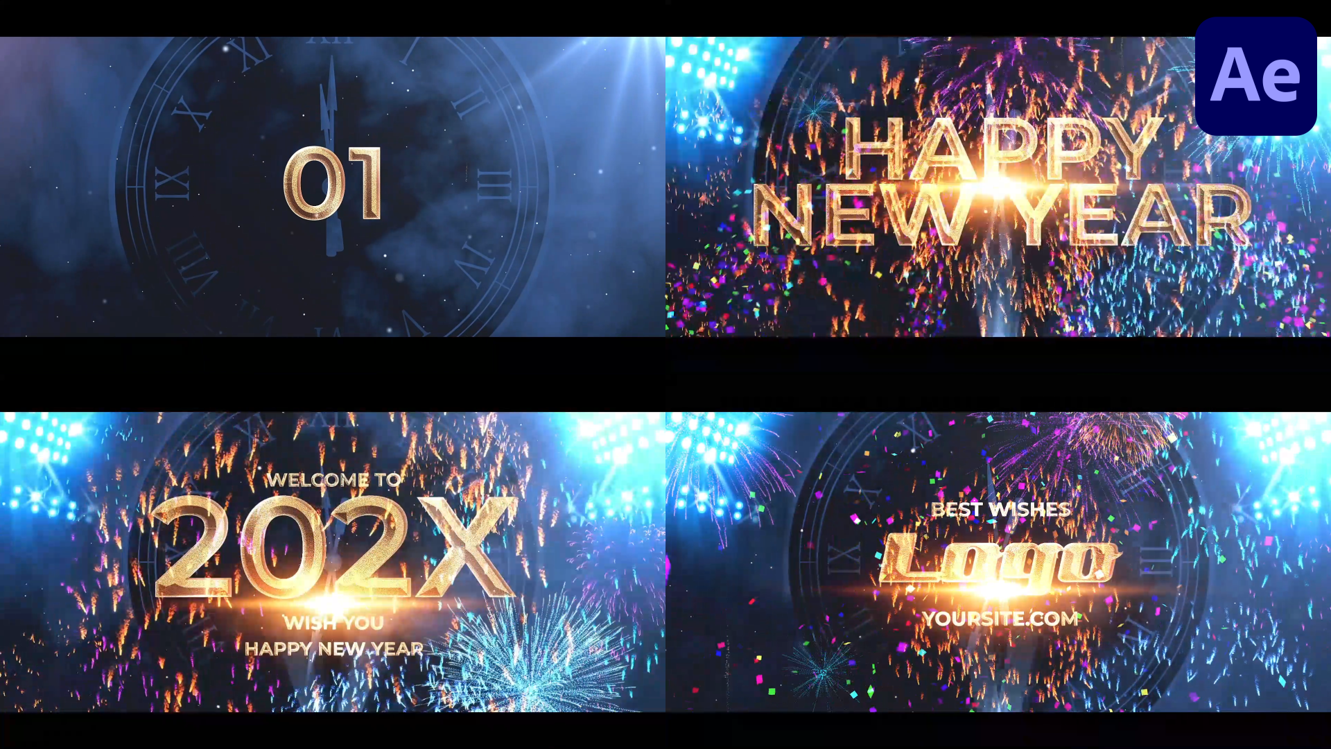 new year countdown 2016 after effects templates free download