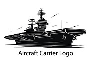 Aircraft carrier logo design | Transportation Illustrations ~ Creative ...