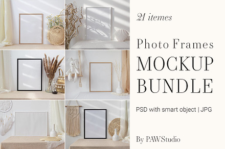 20 Studio Frame Mockups | Print Templates ~ Creative Market