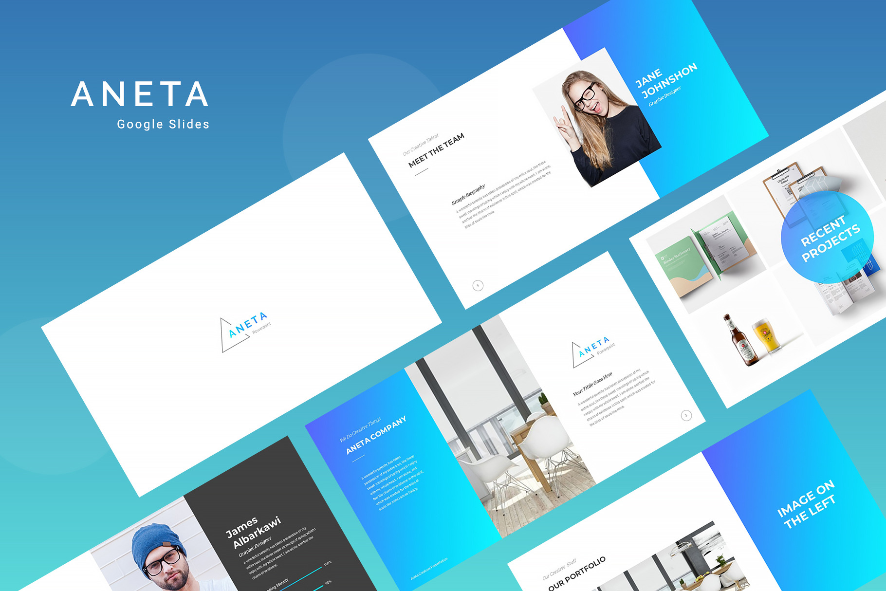 Aneta Google Slides Presentation | Presentation Templates ~ Creative Market