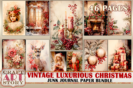 Junk journal digital assets for download