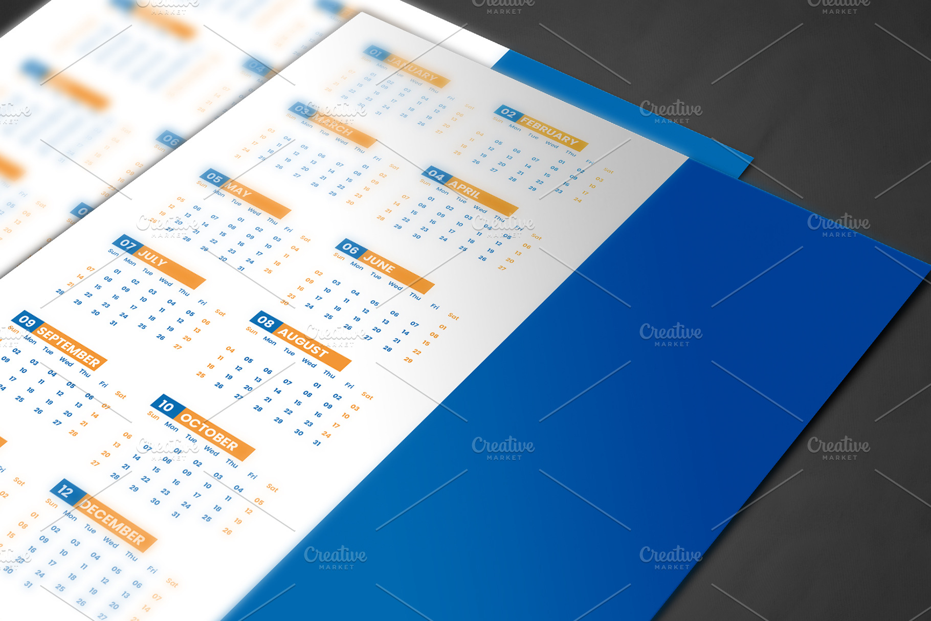 2024 Church Calendar template Creative Market