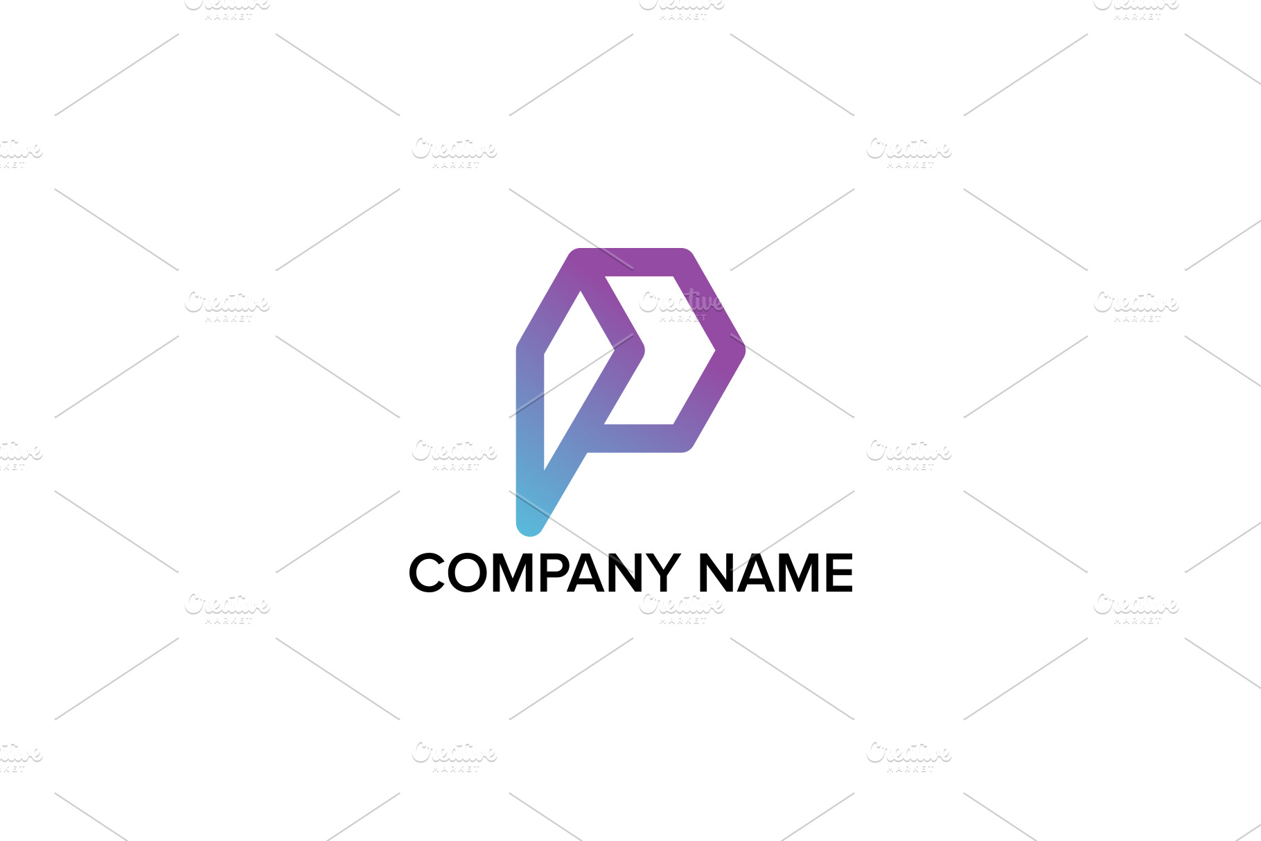 Letter P logo design | Branding & Logo Templates ~ Creative Market