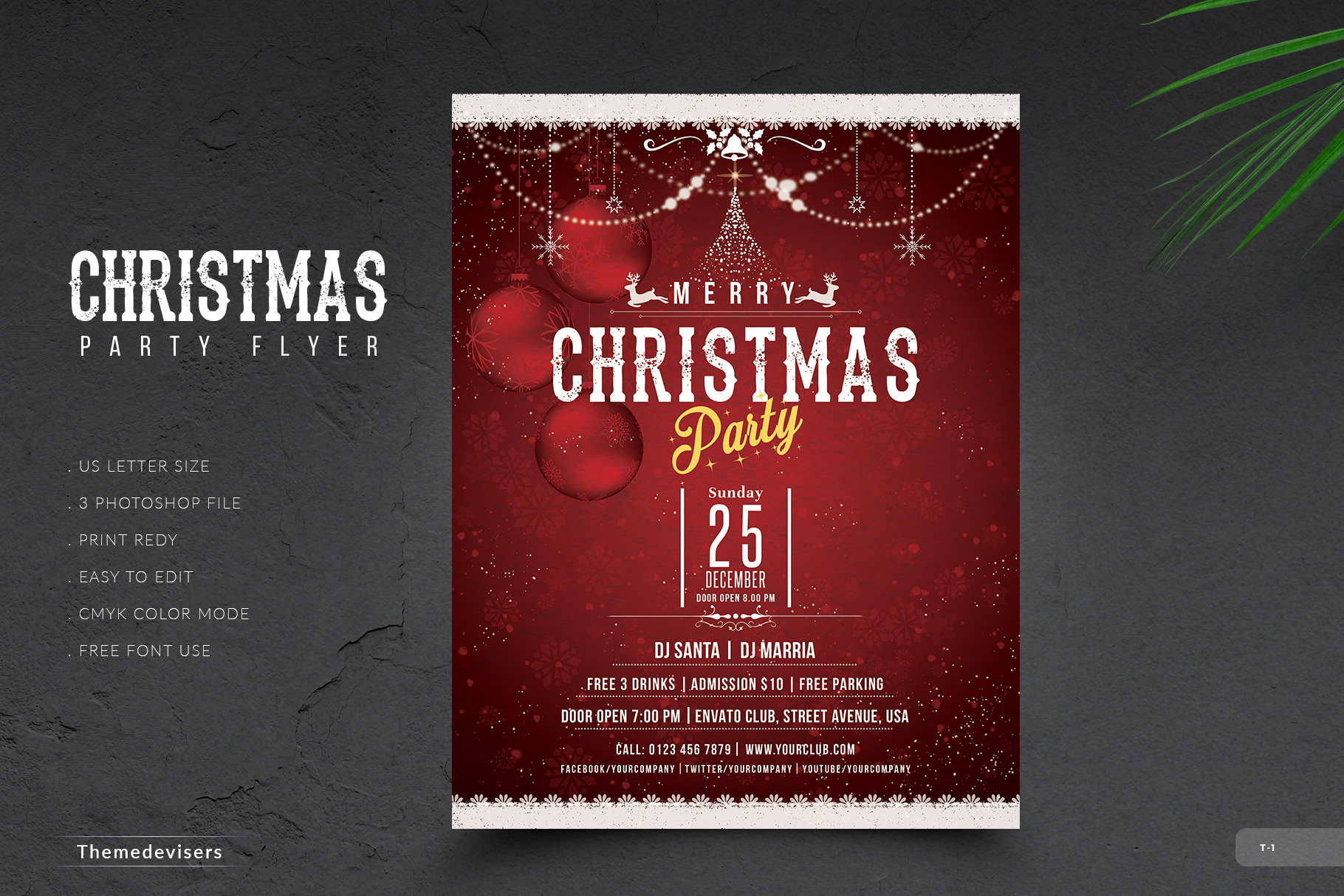 Christmas Flyer / Invitation | Flyer Templates ~ Creative Market