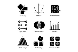 25 Math Symbol Icons | Pre-Designed Photoshop Graphics ~ Creative Market