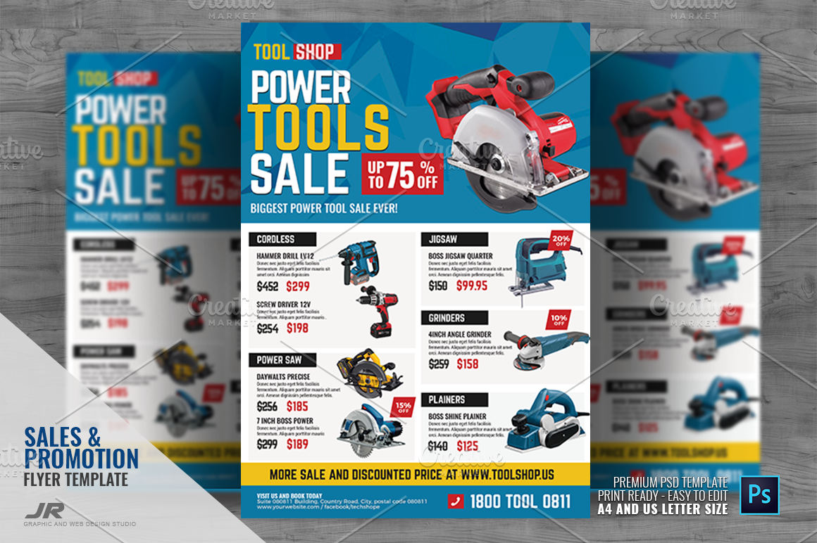 TOOL SALE POSTER Template