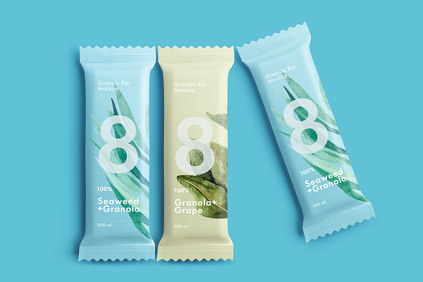 Download Granola Bar Mockup | Creative Photoshop Templates ~ Creative Market