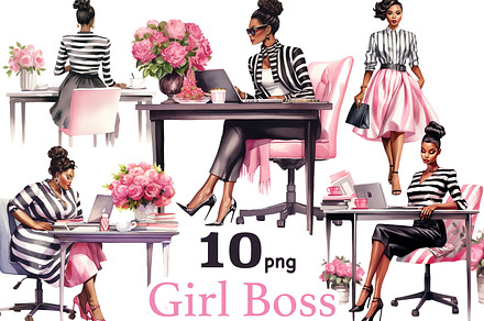 Lady Boss Clipart 