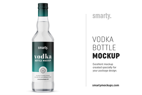 Download Frosted Vodka Bottle Mockup Creative Photoshop Templates Creative Market