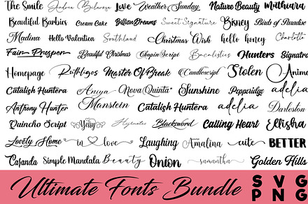 GROOVY DISPLAY FONT BUNDLE V1 | Script Fonts ~ Creative Market