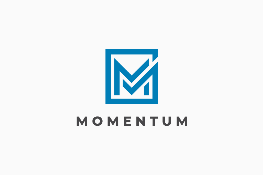 Momentum Letter M logo design | Branding & Logo Templates ~ Creative Market