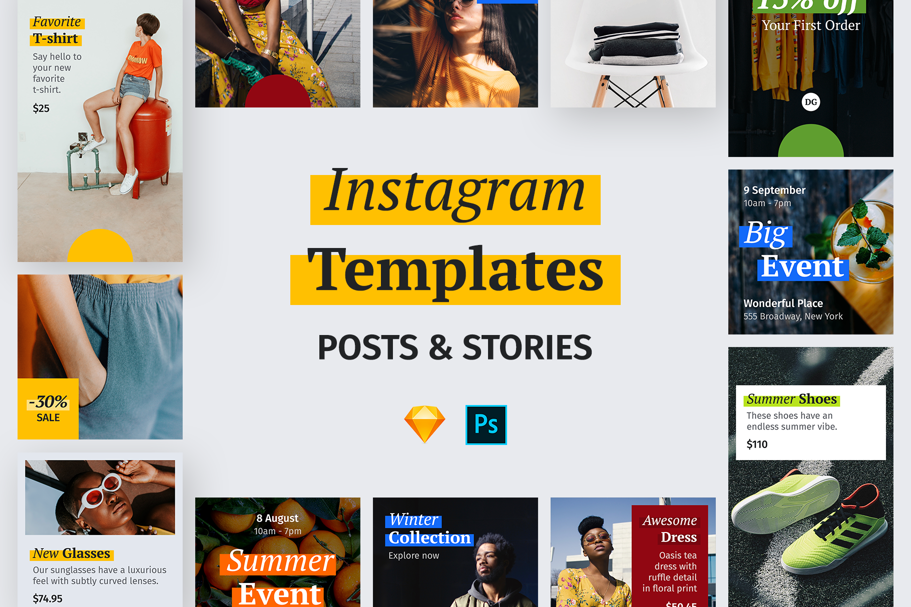 Instagram Templates | Social Media Templates ~ Creative Market