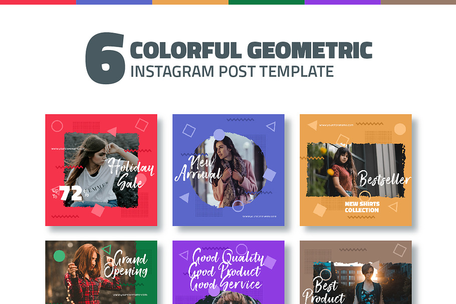 InstaShot UI Kit | Creative Photoshop Templates ~ Creative Market