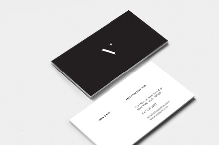 Minimal White Business Card  Business Card Templates ~ Creative Market