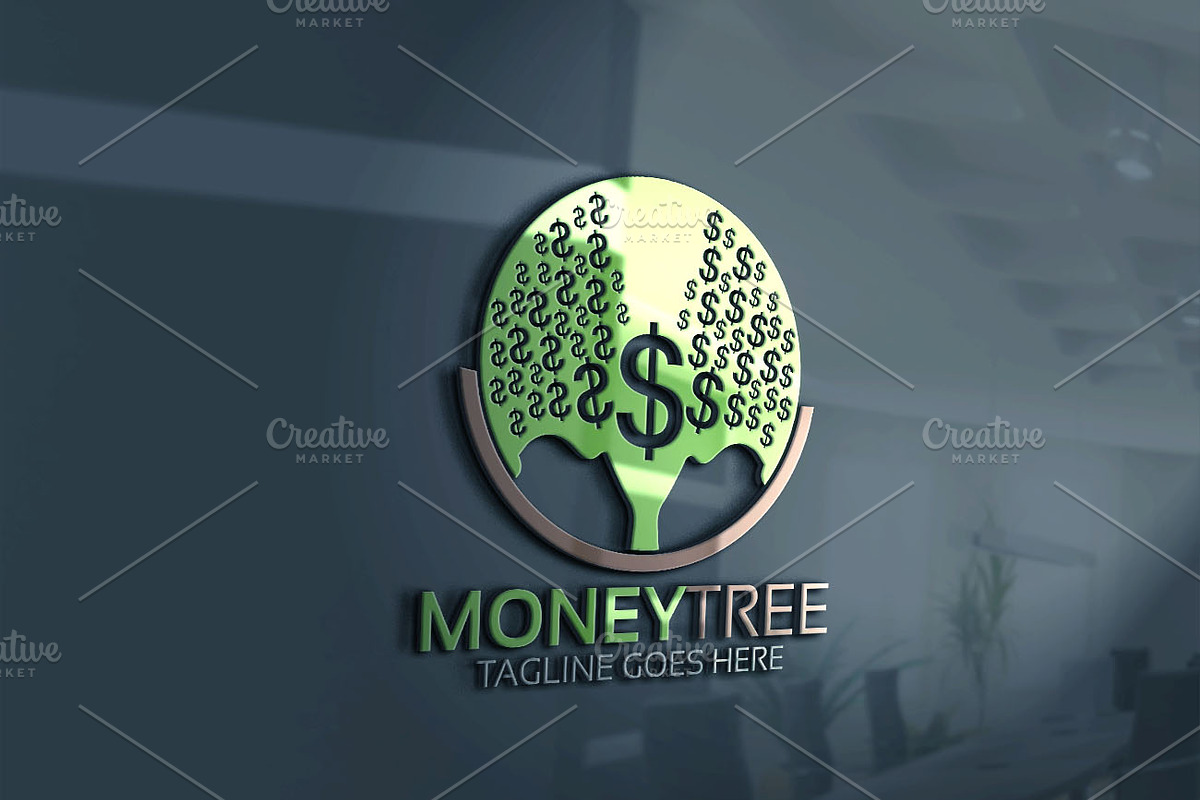 Money Tree Logo Version 3 | Creative Illustrator Templates ~ Creative