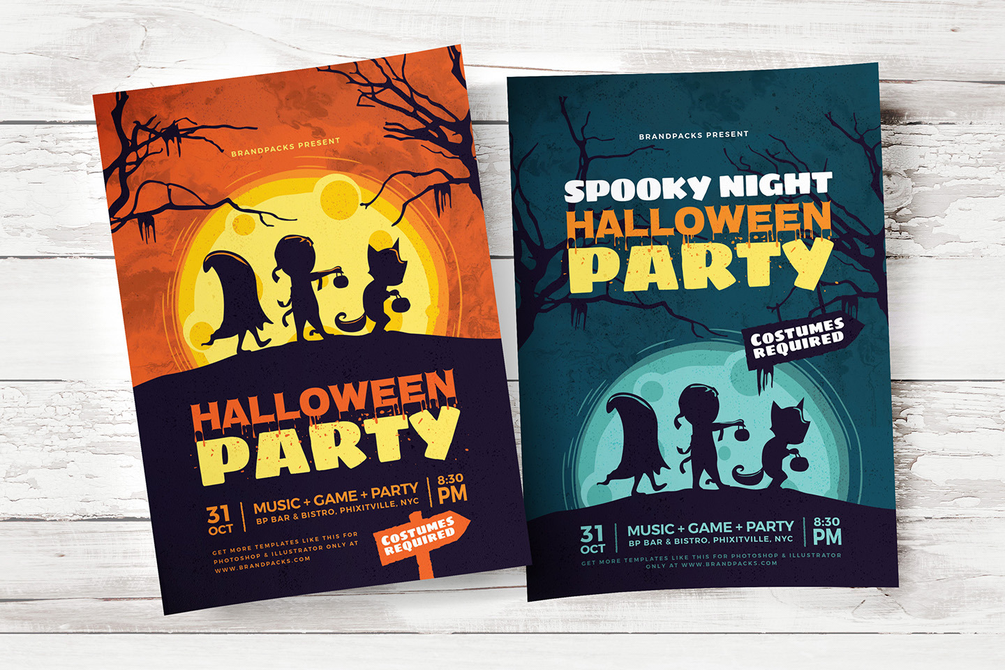 Halloween Flyer / Poster Templates | Flyer Templates ~ Creative Market