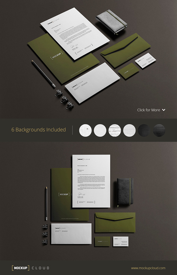 Download Corporate Stationery Mock Up Creative Photoshop Templates Creative Market PSD Mockup Templates