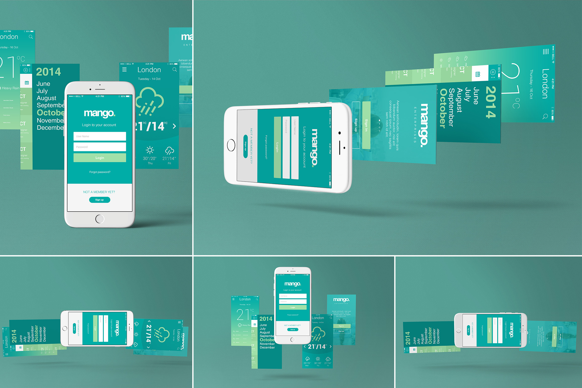 Download iPhone 6 Perspective Mockups | Creative Photoshop ...