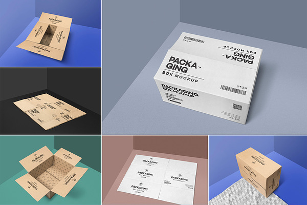 Download Rectangular Packaging Box Mockups | Creative Illustrator ...