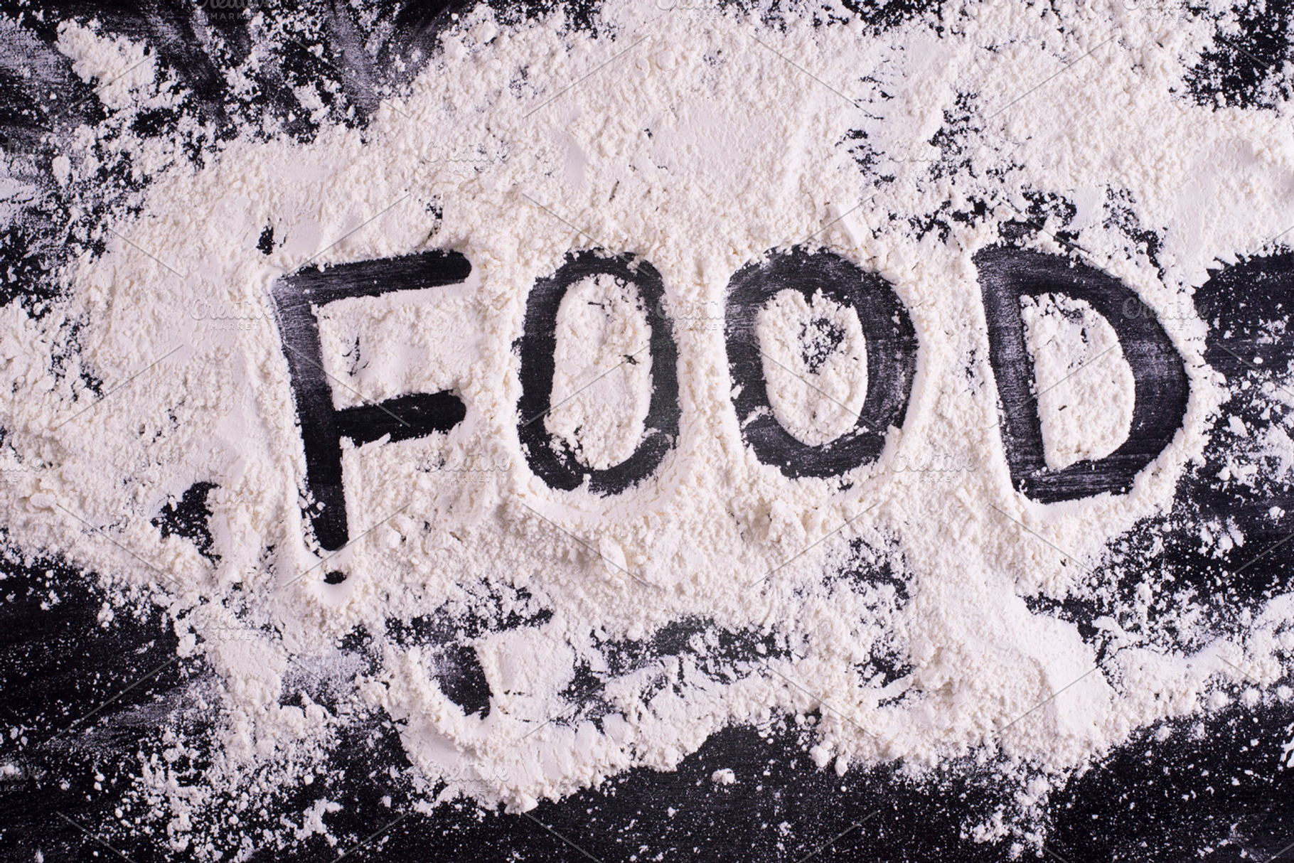 word-food-written-on-meal-flour-stock-photo-containing-eating-and-writing-high-quality-food