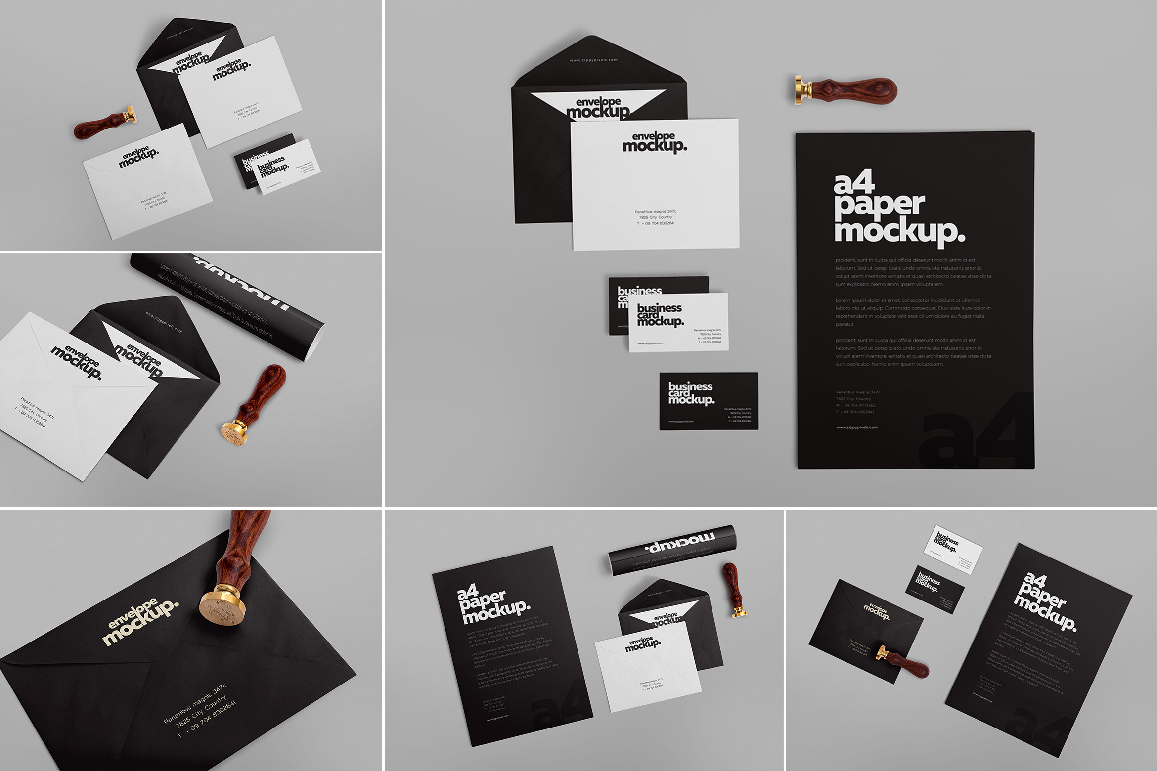 Download 6 Stationery Design Mockups Creative Illustrator Templates Creative Market