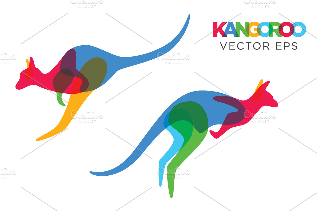 Download Creative Kangaroo Vector Animal | Pre-Designed Illustrator Graphics ~ Creative Market