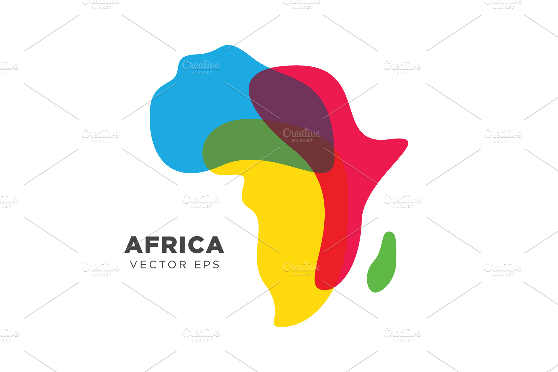 Africa Map Vector | Illustrator Graphics ~ Creative Market