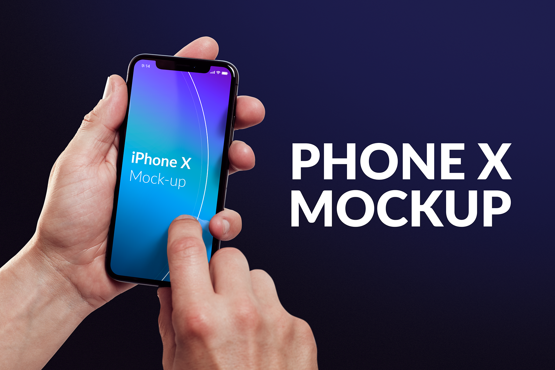 Isolated Iphone X Mock Up Creative Photoshop Templates Creative Market