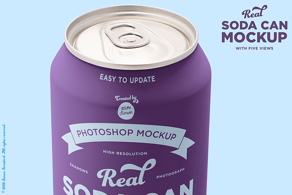 Download Soda Can Mockup With 5 Awesome Views Creative Photoshop Templates Creative Market