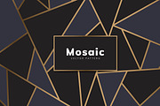 Modern Mosaic Wallpaper Dark Black and Rose Gold Background Texture 9364296  Vector Art at Vecteezy