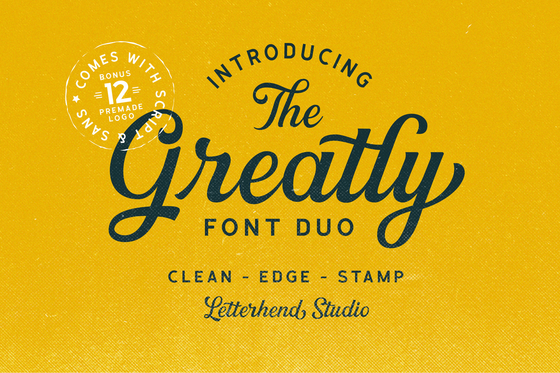 Greatly Font Duo + Logo Templates