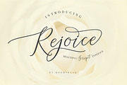 Rejoice Typeface | Script Fonts ~ Creative Market