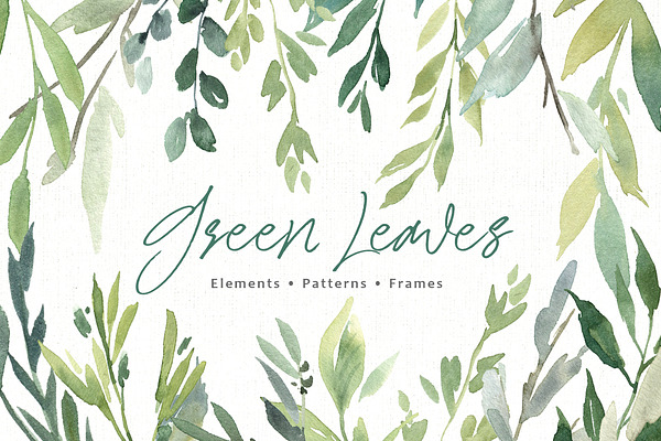 Download Search Watercolor Greenery Creative Market