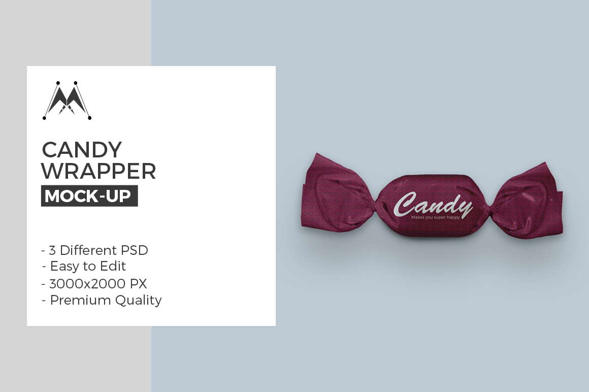 Download Candy Wrapper Mock Ups Creative Photoshop Templates Creative Market