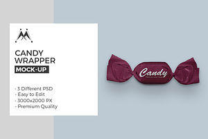 Download Candy Wrapper Mock Ups Creative Photoshop Templates Creative Market