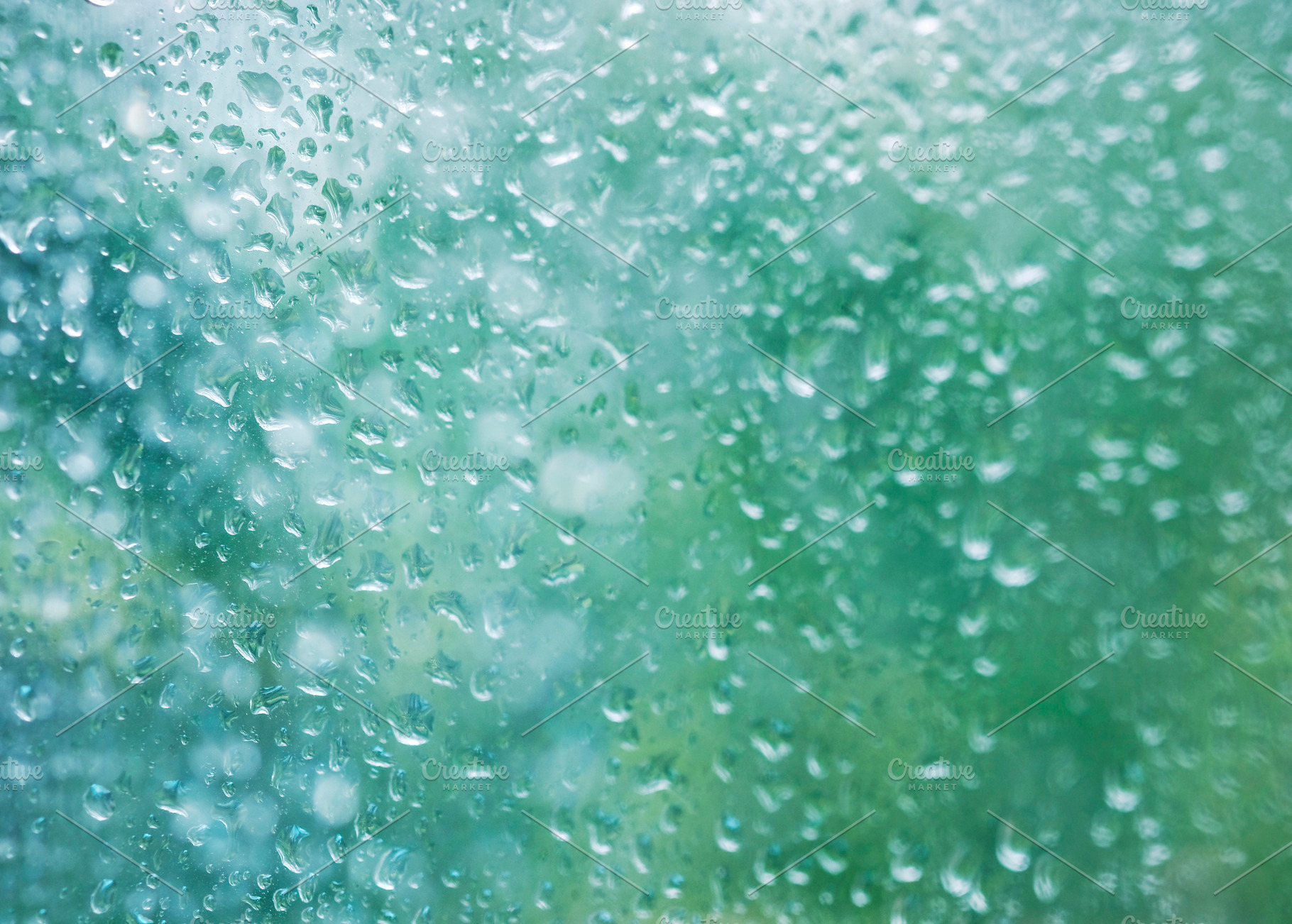 Raindrops On Glass Window High Quality Nature Stock Photos Creative Market